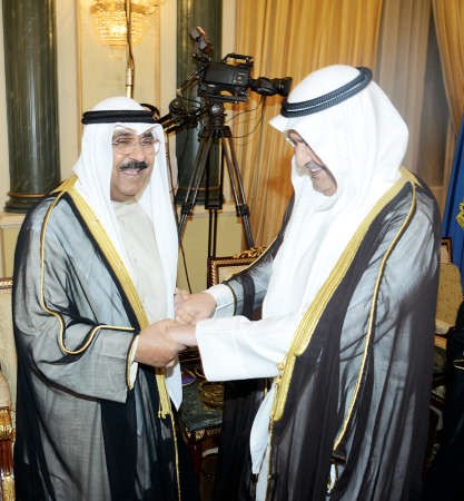 الشيخ مشعل الاحمد يتلقى التهاني