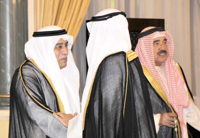 الشيخ فيصل السعود والشيخ علي الخليفة يتلقيان التهنئة