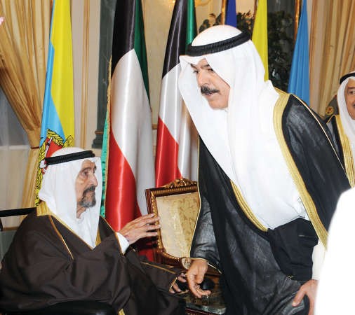 الشيخ محمد الخالد بعد تهنئته سمو الشيخ سالم العلي