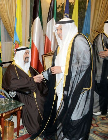 سمو الشيخ سالم العلي والشيخ خالد الجراح