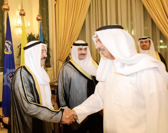 سمو الامير يتلقى تهنئة دحمود المضف