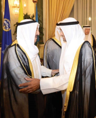 صاحب السمو يتلقى تهنئة د نايف الحجرف