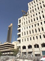 الونش كاد يهوي على الارض من ارتفاع كبير﻿