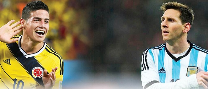 ميسي VS جيمس.. موقعة لاتينية بنكهة إسبانية