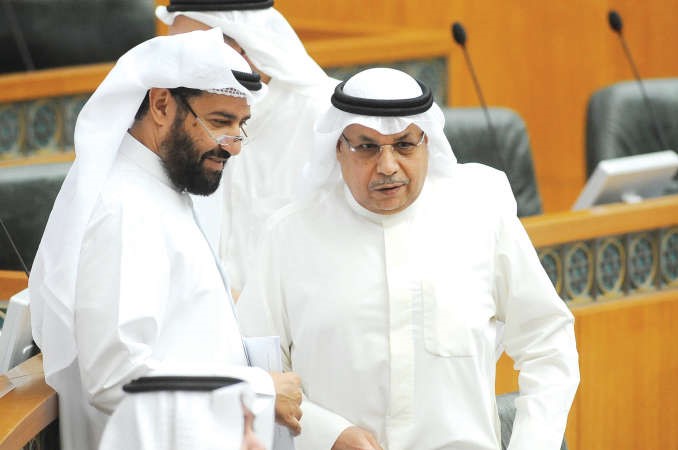 الشيخ خالد الجراح ودعلي العمير
