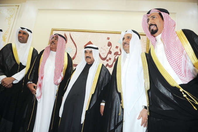 الشيخ جابر الخالد والشيخ علي الخالد يباركان﻿