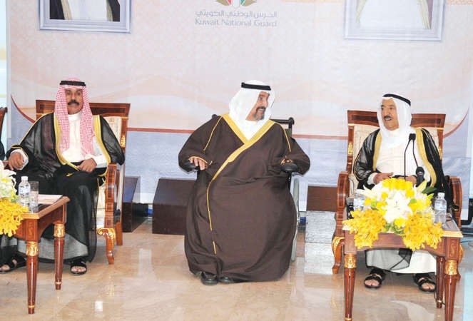 صاحب السمو الامير الشيخ صباح الاحمد وسمو ولي العهد الشيخ نواف الاحمد وسمو الشيخ سالم العلي ﻿