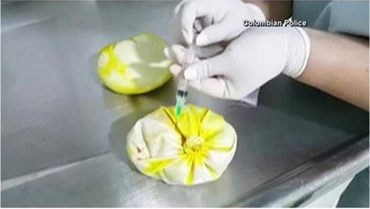 بالصور.. سيدة تهرّب كيلو ونصف كوكايين في صدر زائف