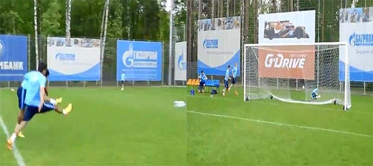 بالفيديو.. لاعب برازيلي يمزق الشباك على طريقة الكابتن ماجد