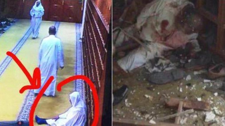 صورة مسن قبل لحظات من تفجير المسجد وبعده تجتاح مواقع التواصل 