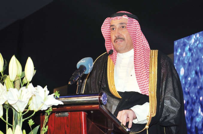 محافظ الفروانية الشيخ فيصل الحمود متحدثا للحضور﻿