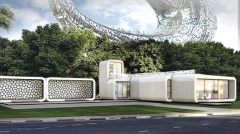 أول مبنى إداري في العالم بتكنولوجيا الطباعة ثلاثية الأبعاد.. في دبي