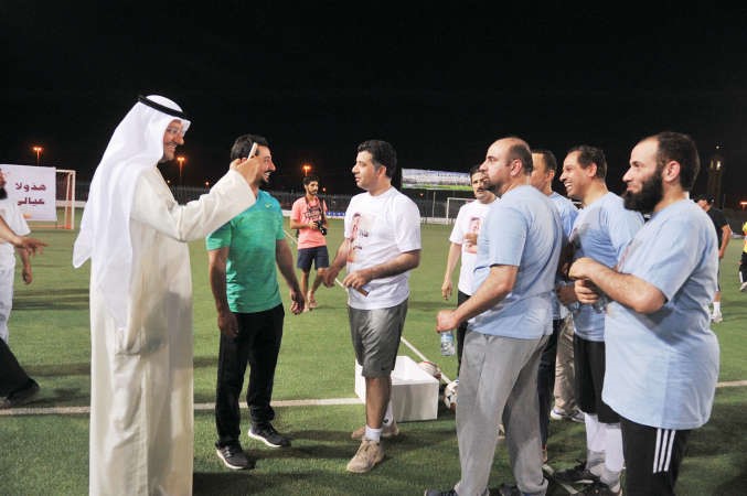 العبيدي يصور الفريق