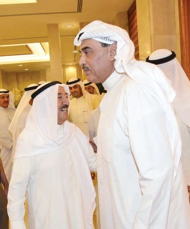صاحب السمو خلال استقباله الشيخ صباح الخالد ﻿