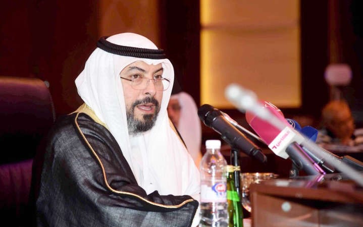 الفهد يتحدث لوسائل الاعلام عقب الاجتماع﻿