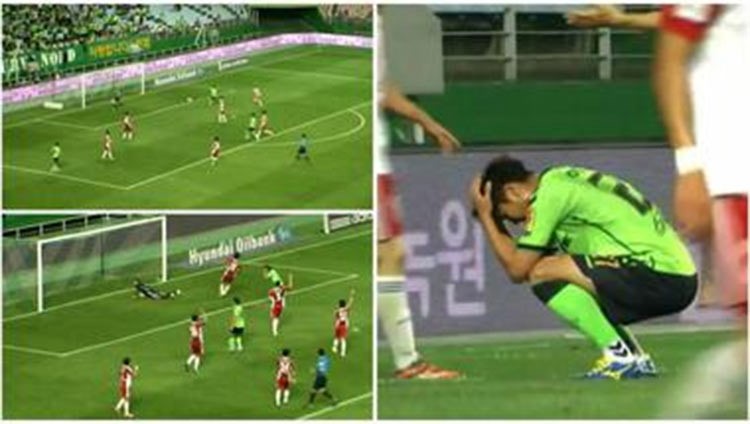 بالفيديو.. لاعب كوري يهدر فرصة سهلة على بوابة المرمى!