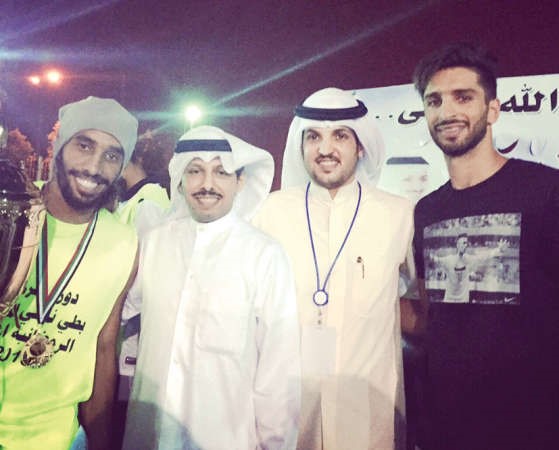 الانصاري والعنزي مع المنظمين﻿