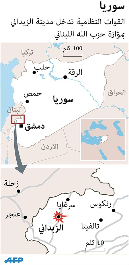 معارك سورية: تقدم النظام في الزبداني والحسكة وتعثر المعارضة في الجنوب وحلب