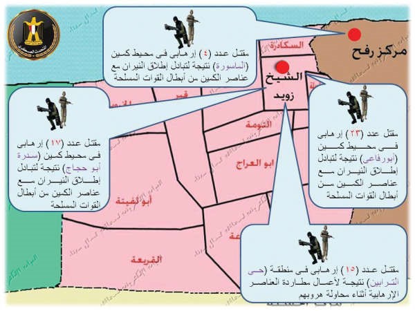 الجيش المصري صفّى 241 داعشياً بسيناء منذ بداية يوليو