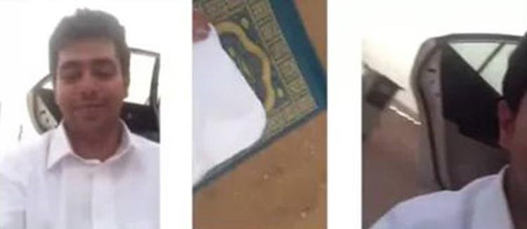 بالفيديو.. شاب سعودي يقرر الاعتكاف والصلاة امام كاميرا "ساهر" حتى لاتصور احداً