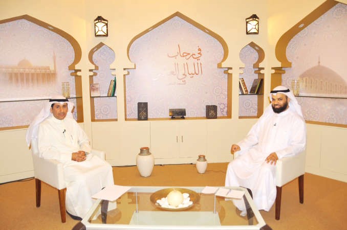 جاسم الفودري خلال استديو في رحاب الليالي العشر﻿