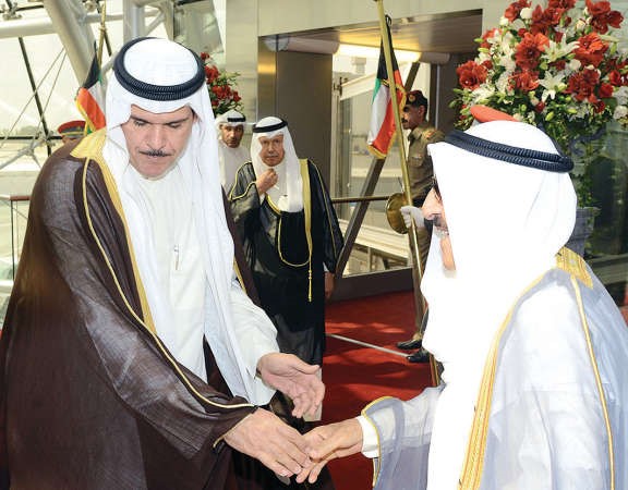 الشيخ سلمان الحمود في وداع صاحب السمو