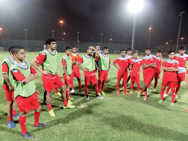 جانب من تدريبات المنتخب البحريني﻿