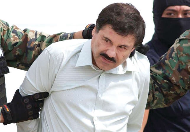 صورة ارشيفية تعود لشهر فبراير 2014 بعد القبض على جواكين تشابو غوزمان