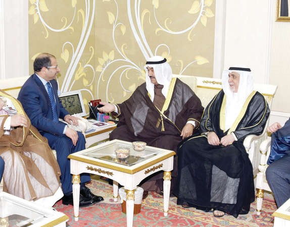 سمو الشيخ ناصر المحمد مستقبلا سليم الجبوري ﻿