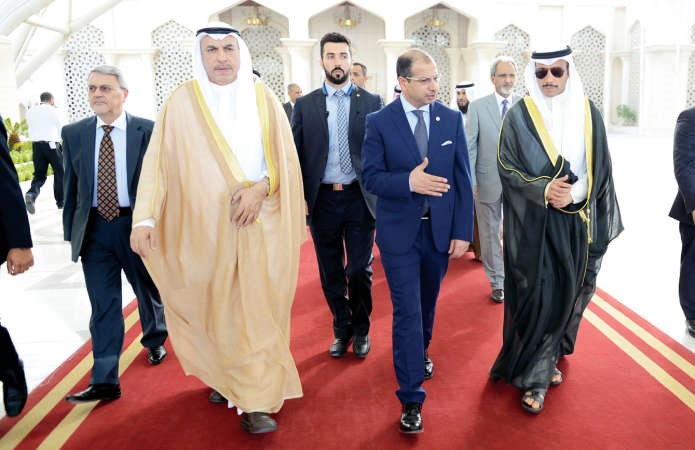 الرئيس الغانم وفيصل الشايع في وداع رئيس مجلس النواب العراقي دسليم الجبوري