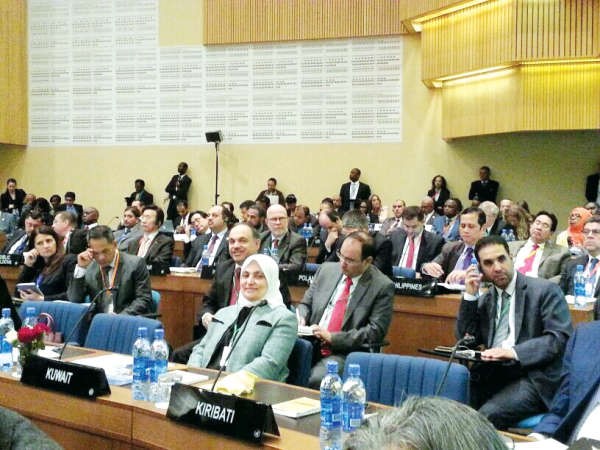 هند الصبيح مترئسة وفد الكويت في المؤتمر الدولي الثالث لتمويل التنمية﻿