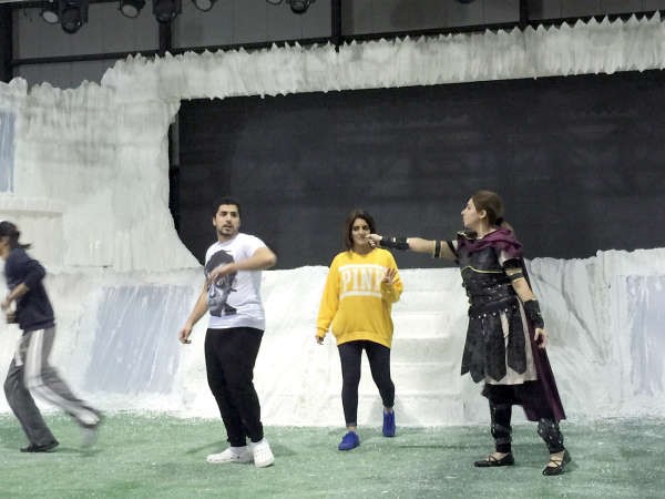 هيا عبدالسلام وفهد باسم ومشهد من كان يا مكان﻿