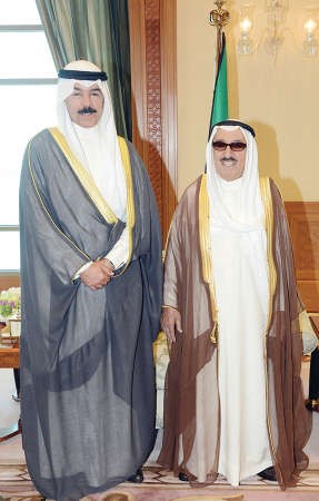 صاحب السمو الامير الشيخ صباح الاحمد والشيخ محمد الخالد 