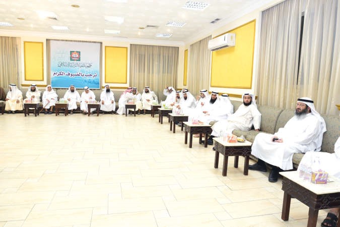 جانب من الحضور في حفل استقبال جمعية احياء التراث بمناسبة العيد