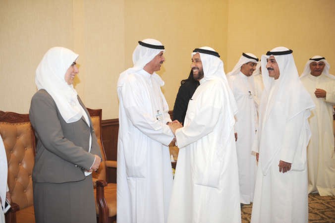 الاثري يتلقى التهاني بالعيد ﻿