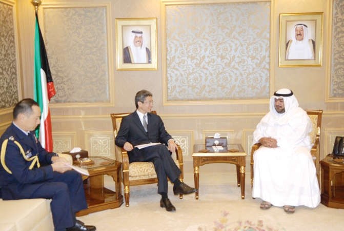 الشيخ ثامر العلي وسفير اليابان كازوهيرو ناكاي 
