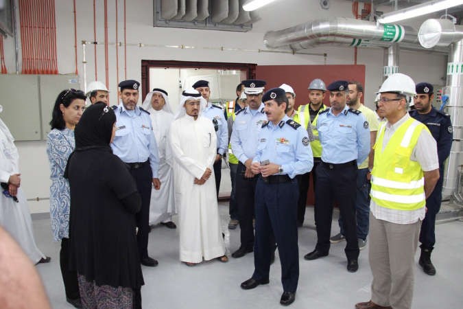 اللواء خالد المكراد خلال الجولة التفقدية للمستشفى 
