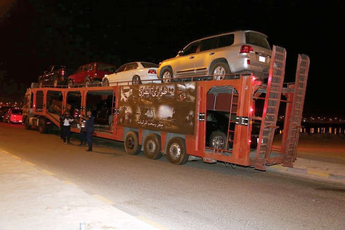 سيارات تم احتجازها 