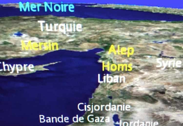 بالصور.. الخطوط الفرنسية تلغي كلمة إسرائيل من خرائطها