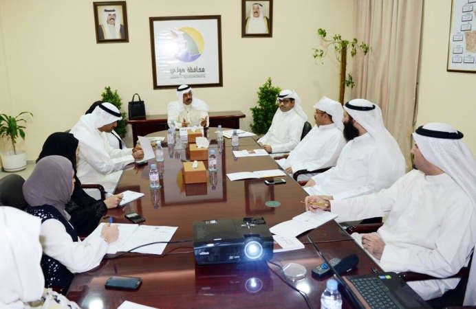 الشيخ احمد النواف مترئسا الاجتماع