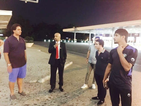 نواف جديد خلال استقباله للوفد﻿