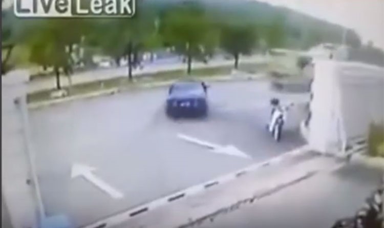 بالفيديو.. لص سيارات ينال أسرع عقاب في العالم