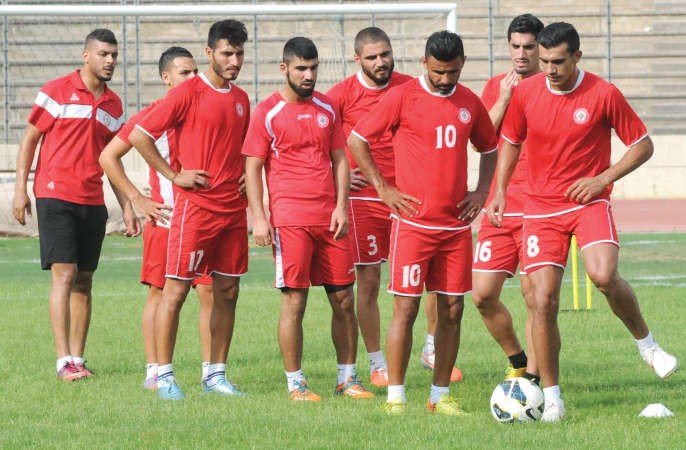 لاعبو لبنان في التدريبات الاخيرة