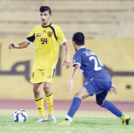 لاعب وسط القادسية احمد الزنكي قدم مستوى مميزا في المباراة المركز الاعلامي بنادي القادسية