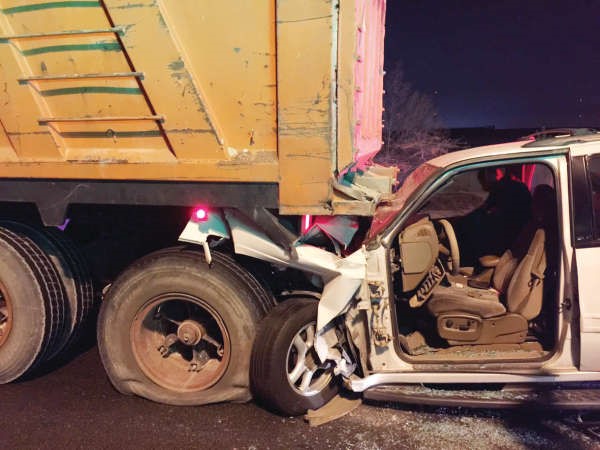 حادث التصادم العنيف على السابع