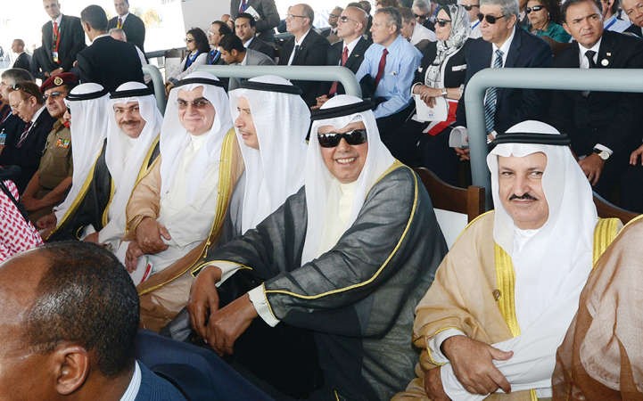 السفير احمد فهد الفهد ود يوسف الابراهيم والشيخ خالد العبدالله