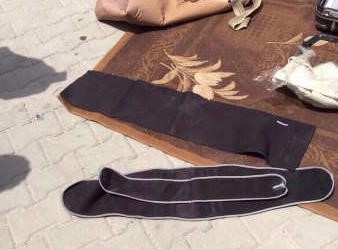 احزمة من بين المضبوطات ﻿