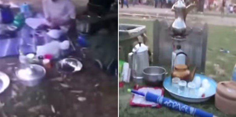 بالفيديو.. خليجيون يفترشون الهايد بارك ويطبخون طعامهم.. وآخرون يشربون الشيشة أسفل برج إيفل