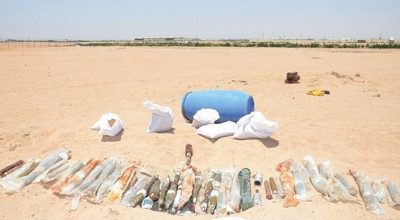 جانب من المضبوطات