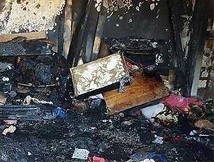 مستوطنون  يحرقون خيمة لعائلة فلسطينية في رام الله